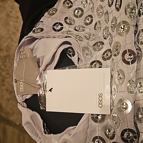 ASOS Women's long dress, embroidered with round details with shiny stone - Picture 7 of 10